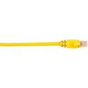 Black Box Connect Cat.5e UTP Patch Network Cable - 4 ft Category 5e Network Cable for Network Device - First End: 1 x RJ-45 Network - Male - Second End: 1 x RJ-45 Network - Male - 1 Gbit/s - Patch Cable - Gold Plated Contact - CM - 26 AWG - Yellow - 