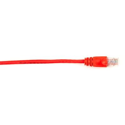 Black Box Connect Cat.6 UTP Patch Network Cable - 6 ft Category 6 Network Cable for Network Device - First End: 1 x RJ-45 Network - Male - Second End: 1 x RJ-45 Network - Male - 1 Gbit/s - Patch Cable - Gold Plated Contact - CM - 26 AWG - Red - 1 Eac
