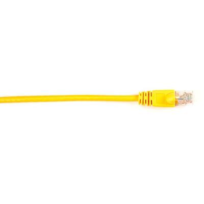 Black Box Connect Cat.6 UTP Patch Network Cable - 6 ft Category 6 Network Cable for Network Device - First End: 1 x RJ-45 Network - Male - Second End: 1 x RJ-45 Network - Male - 1 Gbit/s - Patch Cable - Gold Plated Contact - CM - 26 AWG - Yellow - 1 