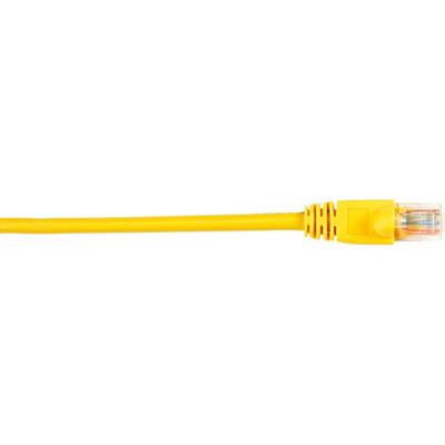 Black Box Connect Cat.5e UTP Patch Network Cable - 2 ft Category 5e Network Cable for Network Device - First End: 1 x RJ-45 Network - Male - Second End: 1 x RJ-45 Network - Male - 1 Gbit/s - Patch Cable - Gold Plated Contact - CM - 26 AWG - Yellow - 