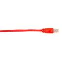 Black Box Cat.6 UTP Patch Network Cable - 2 ft Category 6 Network Cable for Network Device - First End: 1 x RJ-45 Network - Male - Second End: 1 x RJ-45 Network - Male - 1 Gbit/s - Patch Cable - Gold Plated Contact - CM - 26 AWG - Red - 1 Each