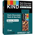 KIND Dark Chocolate Nuts & Sea Salt Nut Bars - Gluten-free, Non-GMO, Sulfur dioxide-free, Trans Fat Free, Low Glycemic, Low Sodium - Dark Chocolate Nuts & Sea Salt - 1.20 lb - 12 / Box