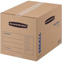 Bankers Box SmoothMove Basic Moving Boxes - Internal Dimensions: 12" Width x 16" Depth x 12" Height - External Dimensions: 12.3" Width x 16.5" Depth x 12.6" Height - Heavy Duty - Corrugated - Kraft, Black - Recycled - 1 Carton
