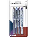 uniball™ Vision Elite Designer Rollerball Pen - 8 mm Bold Pen Point - Brown/Black, Black/Blue, Black/Red, Violet/Black Ink - Assorted Barrel - 4 / Pack
