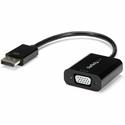 StarTech.com - DisplayPort to VGA Adapter - 1 x 20-pin DisplayPort 1.2 Digital Audio/Video - Male - 1 x 15-pin HD-15 VGA - Female - 2048 x 1152 Supported - Black - 1 Each