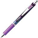 EnerGel EnerGel RTX Liquid Gel Pen - 0.5 mm Fine Needle Pen Point - Refillable - Retractable - Violet Ink - Gel-based - Blue Stainless Steel Barrel - Metal Tip - 1 Each