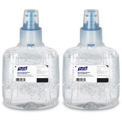 PURELL&reg; Hand Sanitizer Gel Refill - 1.27 quart - Hands-free Dispenser - Kill Germs - Skin, Hand - Clear - Fragrance-free, Dye-free - 2 / Carton