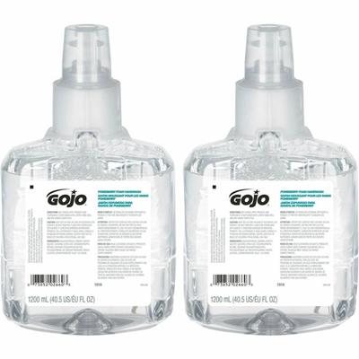 Gojo&reg; LTX-12 Pomeberry Foam Handwash Refill - Pomeberry Scent - 1.27 quart - Bottle Dispenser - Hand - Moisturizing - Clear Blue - Rich Lather, Bio-based - 2 / Carton