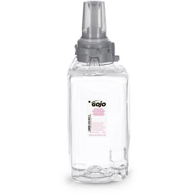 Gojo&reg; ADX-12 Clear/Mild Handwash Refill - 1.32 quart - Push Pump Dispenser - Hand, Skin - Moisturizing - Clear - Dye-free, Fragrance-free, Rich Lather, Bio-based - 3 / Carton