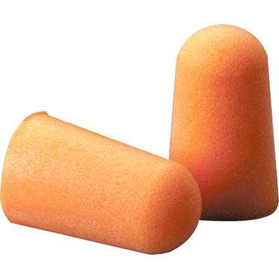 3M 1100 Uncorded Foam Earplugs - Noise Protection - Polyurethane - Orange - Smooth Surface, Uncorded, Comfortable, Dirt Resistant, Hypoallergenic, Disposable - 1 Box
