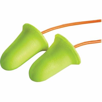 E-A-R soft FX Corded Earplugs - Noise Protection - Foam, Polyurethane - Yellow - Disposable, Corded - 2/Pair - 1 Box