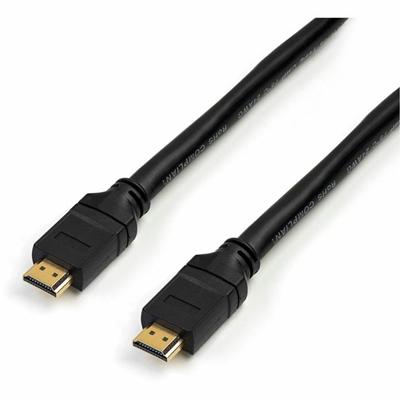 StarTech.com 35 ft 10m Plenum-Rated High Speed HDMI Cable - HDMI to HDMI - M/M - 35 ft HDMI Video Cable for Audio/Video Device, Gaming Console, TV, DVD Player, Projector, HDTV, Blu-ray Player, Digital Video Recorder - First End: 1 x 19-pin HDMI Digit