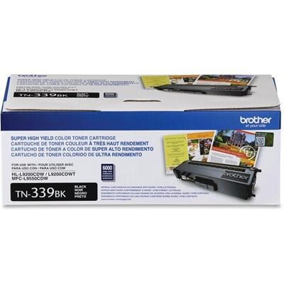Brother TN339BK Original Laser Toner Cartridge - Black - 1 Each - 6000 Pages