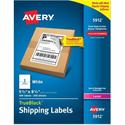 Avery&reg; TrueBlock Shipping Label - 5 1/2" Width x 8 1/2" Length - Permanent Adhesive - Rectangle - Laser - Matte - White - Paper - Permanent Adhesive, Jam Resistant, Smudge Resistant, Customizable, Stick & Stay, Reusable - 2 / Sheet - 250 Total Sh