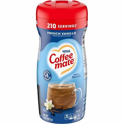 Coffee mate French Vanilla Powdered Coffee Creamer Canister - French Vanilla Flavor - 0.94 lb (15 oz) - 141 Serving - 1 Each