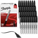 Sharpie Permanent Marker - 1 mm Fine, Bold Marker Point - Black Ink - Black Barrel - 36 / Box