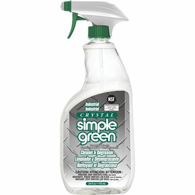 Simple Green Crystal Industrial Cleaner/Degreaser - For Multipurpose - Concentrate - Spray - 24 fl oz (0.8 quart) - Non-flammable, Color-free, Fragrance-free - Clear - 12 / Carton