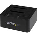 StarTech.com Drive Dock SATA/600 - USB 3.0 Type B, eSATA Host Interface - UASP Support External - Black - Hot Swappable Bays - 2 x HDD Supported - 2 x SSD Supported - 2 x Total Bay - 2 x 2.5"/3.5" Bay - Plastic