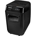 Fellowes AutoMax 200C Auto Feed Shredder - Non-continuous Shredder - Cross Cut - 10 Per Pass - for shredding Staples, Paper Clip, Credit Card, CD, DVD, Junk Mail, Paper - 0.156" x 1.500" Shred Size - P-4 - 11 ft/min - 9" Throat - 12 Minute Run Time -