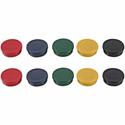 MasterVision Planning Board Super Magnets - 0.9" Diameter - Round - 10 / Pack - Gray