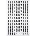 MasterVision Magnetic numbers - Magnetic - 0.75" Height x 0.50" Width - Black - Vinyl - 110 / Pack
