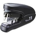 MAX Vaimo 11 Compact Stapler - Staples Upto 35 Sheet - Holds Upto 100 Staple - Staple Size: 0.37" - 1.13" Throat Depth - Black - Metal, Plastic - 1 / Each