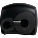 Kimberly-Clark Professional Jumbo Roll Toilet Paper Dispenser - Roll Dispenser - 13.9" Height x 16" Width x 5.8" Depth - Black - Contemporary Style, Translucent - 1 Carton