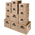 Bankers Box SmoothMove Classic Kit, Small/Medium Boxes - Kraft - Recycled - 12 / Carton