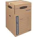Bankers Box SmoothMove Wardrobe Box, Large - Internal Dimensions: 24" Width x 24" Depth x 40" Height - External Dimensions: 24.4" Width x 24.4" Depth x 40.3" Height - Kraft, Green - For Apparel - Recycled - 3 / Carton