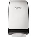 Kleenex Mod Scottfold Folded Towel Dispenser - 18.8" Height x 5.5" Width x 10.7" Depth - White - Tear Resistant, Key Lock, Translucent - 1 Each