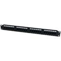 StarTech.com 24 Port 1U Rackmount Cat 6 110 Patch Panel - 24 x RJ-45 - 24 Port(s) - 24 x RJ-45 - 24 x RJ-11 - 1U High - Black - 19" Wide - Rack-mountable