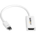 StarTech.com Mini-DisplayPort to HDMI Active Adapter - 1 x 20-pin Mini DisplayPort 1.2 Digital Audio/Video - Male - 1 x 19-pin HDMI 1.4 Digital Audio/Video - Female - Nickel Connector - White - 1 Each