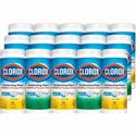 Clorox Disinfecting Cleaning Wipes Value Pack - For Multi Surface - Ready-To-Use - Fresh, Citrus Blend Scent - Recommended For: Germs Remover - Pre-moistened, Disposable - White - 35/Tub - 5 / Carton