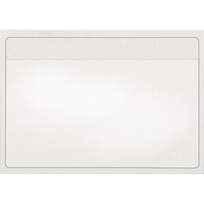 Cardinal&reg; HOLD IT Self-Adhesive Polypropylene Pockets - 3.6" Height x 5.3" Width x 100 mil Thickness - 1 x Card Capacity - For 5" x 3" Sheet - Ring Binder - Rectangular - Clear - Polypropylene - 100 / Box