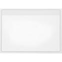 Cardinal&reg; HOLD IT Self-Adhesive Polypropylene Pockets - 4.5" Height x 6.3" Width x 100 mil Thickness - 1 x Card Capacity - For 6" x 4" Sheet - Ring Binder - Rectangular - Clear - Polypropylene - 100 / Box
