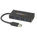 StarTech.com Aluminum USB 3.0 Hub w/ GbE Adapter - USB 3.0 Type A - External - 3 USB Port(s) - 1 Network (RJ-45) Port(s) - 3 USB 3.0 Port(s) - PC, Mac, Linux, ChromeOS