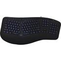 Adesso Color Illuminated Ergonomic Keyboard - Cable Connectivity - Full-size - USB Interface - RGB LED - 105 Key(s) - 13 Hot Key(s) - Media Player, Internet, Multimedia, Play/Pause, Stop, Previous Track, Next Track, Volume Down, Volume Up, Mute, Home