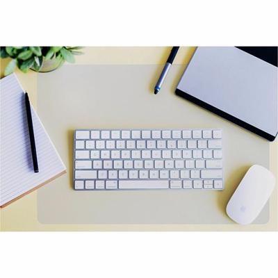Floortex Desktex&reg; Polycarbonate Desk Pad 17" x 22" - Rectangular - 17" Width x 22" Length x 0.03000" Depth - Clear Backing - Polycarbonate - Clear - TAA Compliant