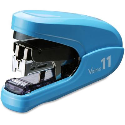 MAX Vaimo 11 Compact Stapler - Staples Upto 35 Sheet - Holds Upto 100 Staple - Staple Size: 0.37" - 1.13" Throat Depth - Blue - Metal, Plastic - 1 / Each