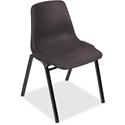 Lorell Molded Stacking Chairs - Black Seat Color - Polypropylene Seat Material - Black Back Color - Polypropylene Back Material - Black, Powder Coated Frame Color - Metal Frame Material - Arched Base - 1 Carton