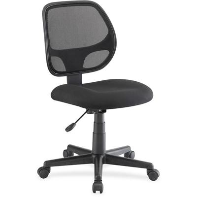 Lorell Multi-task Office Chair - Black Seat Color - Fabric Seat Material - Black Back Color - Mesh Back Material - 5-star Base - Black - 1 Each