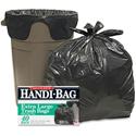 Berry Handi-Bag Wastebasket Bags - Medium Size - 33 gal Capacity - 40" Length x 32" Width x 0.70 mil (18 Micron) Thickness - Black - Hexene Resin - Home, Office - 1 Box