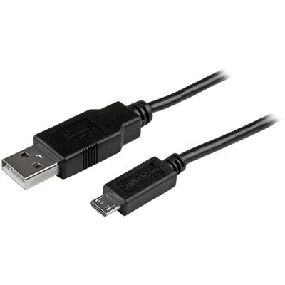 StarTech.com 15cm Mobile Charge Sync Micro USB Cable - A to Micro B - 6" USB/USB Micro-B Data Transfer Cable for Smartphone, Tablet, Notebook - First End: 1 x 4-pin USB 2.0 Type A - Male - Second End: 1 x 5-pin Micro USB 2.0 Type B - Male - 480 Mbit/