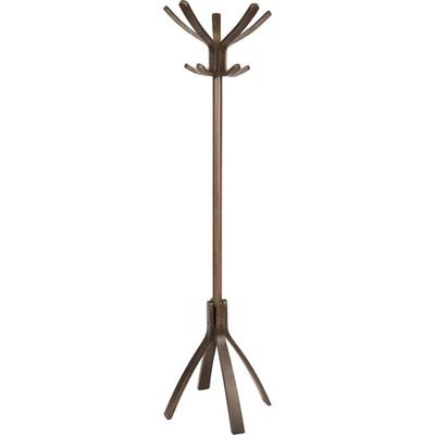 Alba High-capacity Wood Coat Stand - 5 Hooks - 71.7" Height - for Coat - Wood - 1 Each