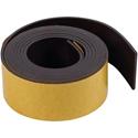MasterVision 1"x4' Adhesive Magnetic Tape - 4 ft Length x 1" Width - Black - For Picture, Business Card, Document, Labeling - 1 Each