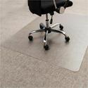 Floortex Enhanced Polymer Rectangular Chair Mat for Carpets up to 3/8" - 48" x 60" - Home, Office, Carpet, Indoor, Hard Floor - 60" Length x 48" Width x 0.087" Depth x 0.087" Thickness - Rectangular - Polymer - Clear - 1 Each - TAA Compliant