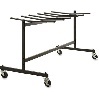 Lorell Folding Chair Dolly - 68" Width x 30.75" Depth x 35.75" Height - Black Steel Frame - Black - For 42 Devices - 1 Each