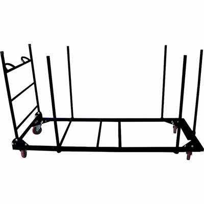 Lorell Blow-Mold Rectangular Table Trolley Cart - Steel - 30.25" Width x 75.88" Depth x 45.25" Height - Charcoal - For 20 Devices - 1 Each