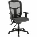 Lorell Executive Mesh High-Back Swivel Office Chair - Black Seat Color - Mesh Seat Material - Black Frame Color - Steel, Plastic Frame Material - 5-star Base - 1 Each