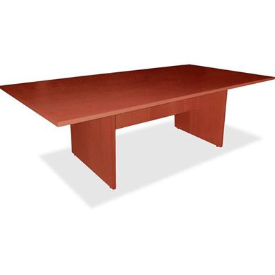 Lorell Essentials Rectangular Modular Conference Table - Cherry Rectangle, Laminated Top - Panel Leg Base - 2 Legs - 70.88" Table Top Width x 35.38" Table Top Depth x 1.25" Table Top Thickness - 29.50" Height - Conference Room, Meeting - Assembly Req